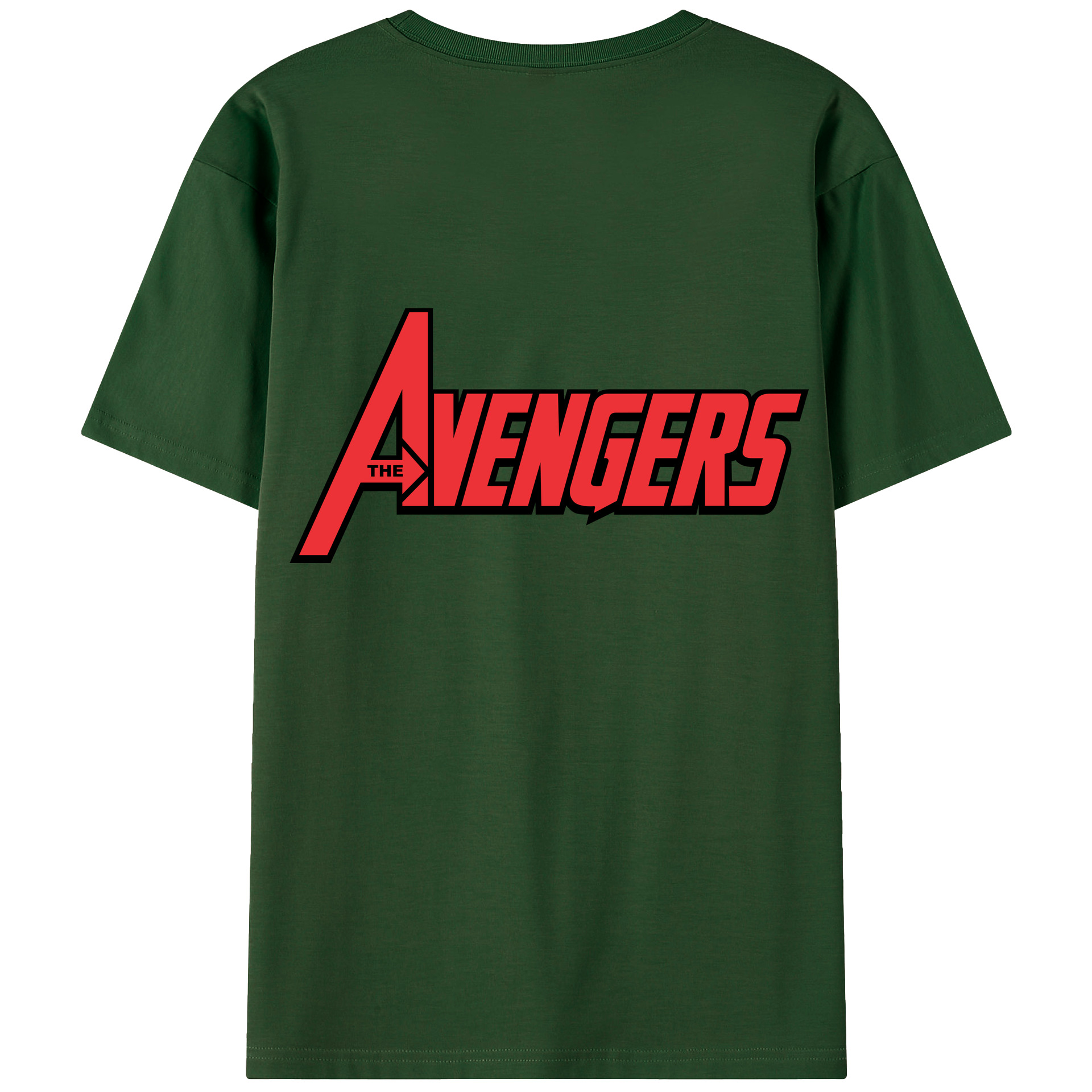 （画像用） アベンジャーズ The Avengers 綿100％半袖Tシャツ（背面プリント）